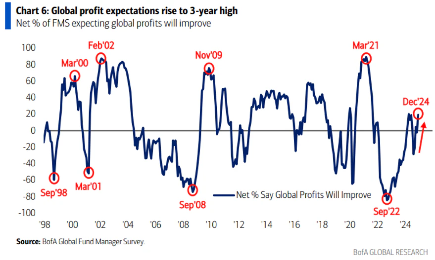Global profit expectations